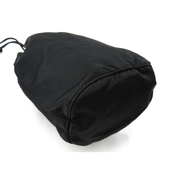 Prada Classic Black Nylon Drawstring Bag Unisex